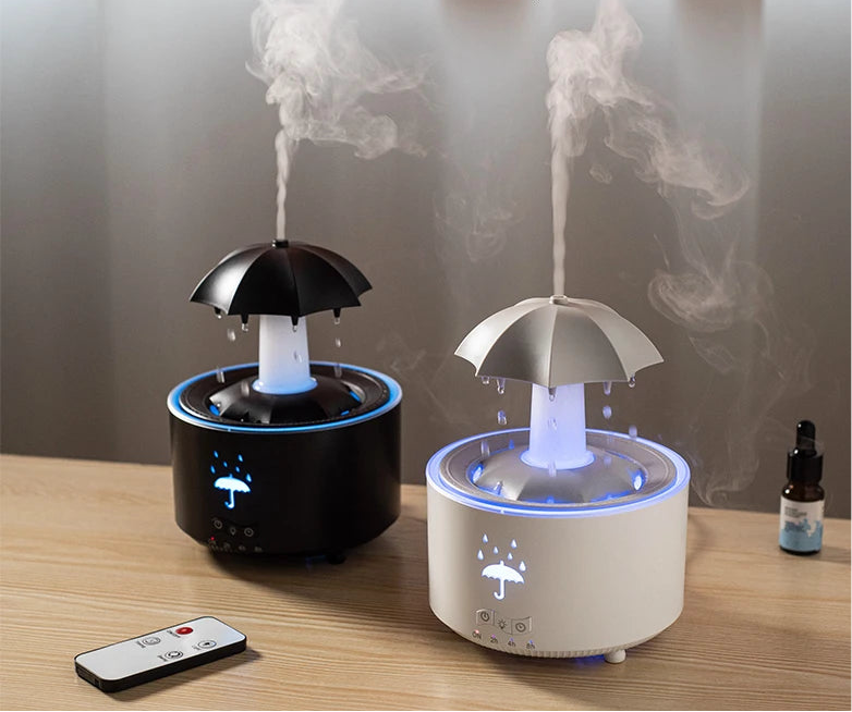Aierwill V88 Cloud Rain Humidifier & Aroma Diffuser