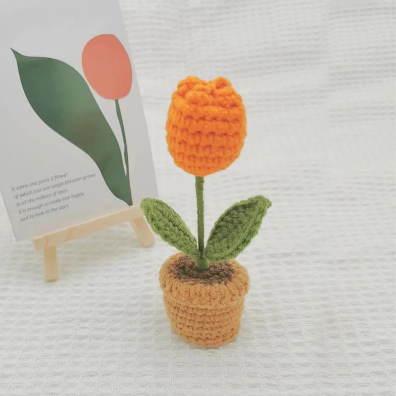 🌹 Mini Artificial Potted Rose Plant – Realistic Flower Bonsai in Decorative Vase for Home & Event Décor 🌹