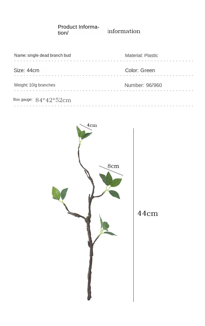 🪵 Artificial Withered Tree Branches with Silk Flowers – Rustic Indoor Decor for Weddings, Parties & Home Styling 🪵