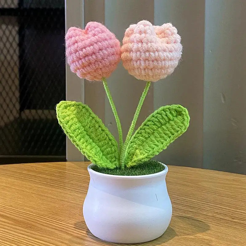 🌹 Mini Artificial Potted Rose Plant – Realistic Flower Bonsai in Decorative Vase for Home & Event Décor 🌹