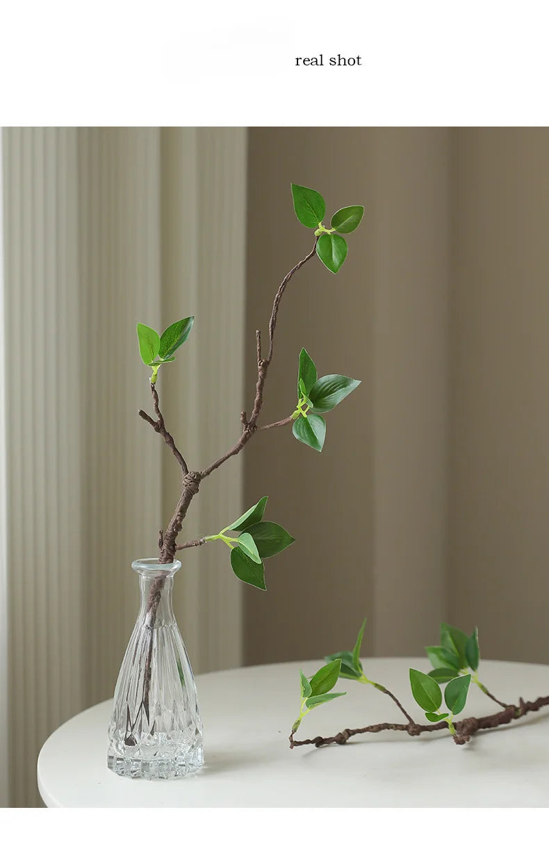 🪵 Artificial Withered Tree Branches with Silk Flowers – Rustic Indoor Decor for Weddings, Parties & Home Styling 🪵