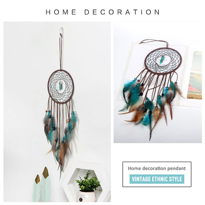 Handcrafted Bohemian LED Dream Catcher – Feather Night Light & Peaceful Wall Decor for Home or Office