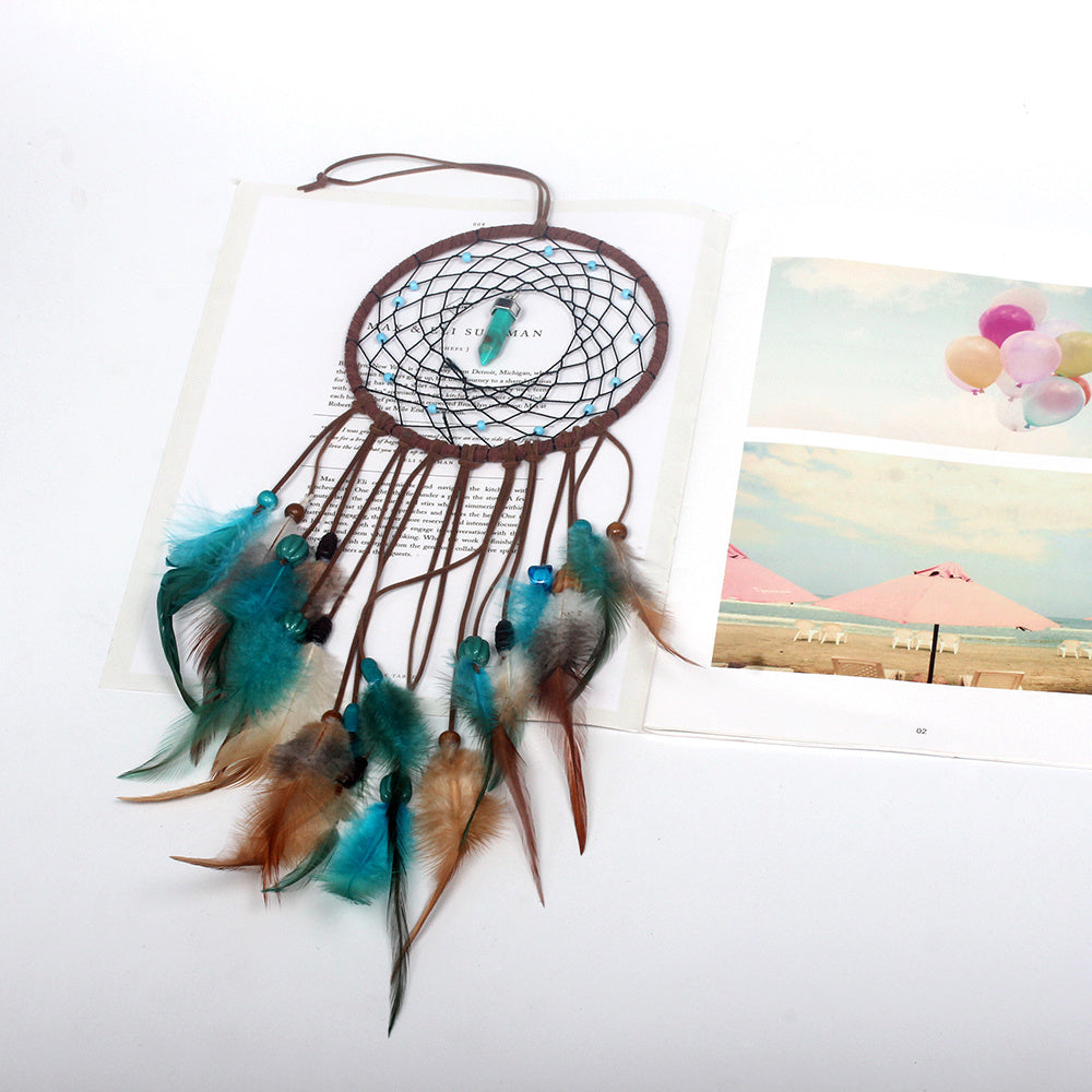 Handcrafted Bohemian LED Dream Catcher – Feather Night Light & Peaceful Wall Decor for Home or Office