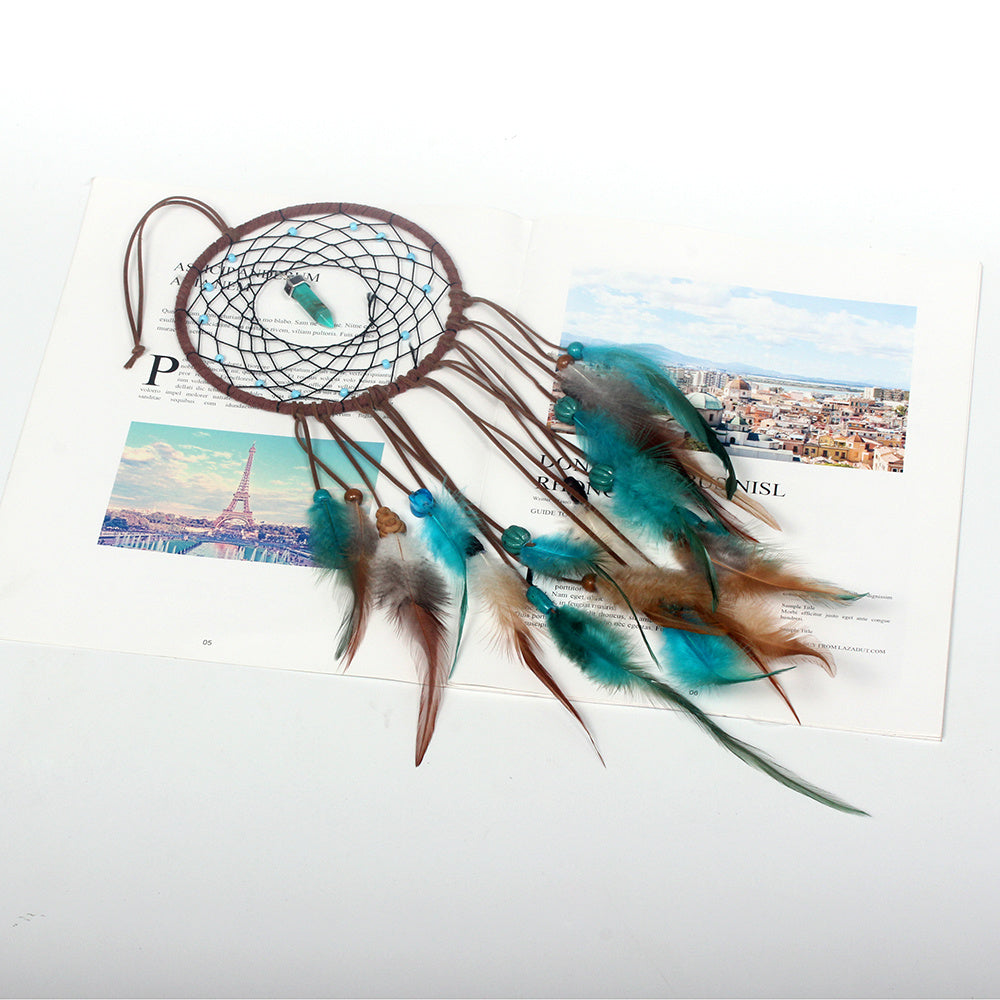 Handcrafted Bohemian LED Dream Catcher – Feather Night Light & Peaceful Wall Decor for Home or Office