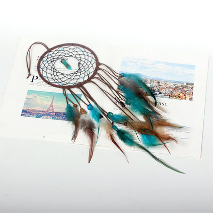 Handcrafted Bohemian LED Dream Catcher – Feather Night Light & Peaceful Wall Decor for Home or Office
