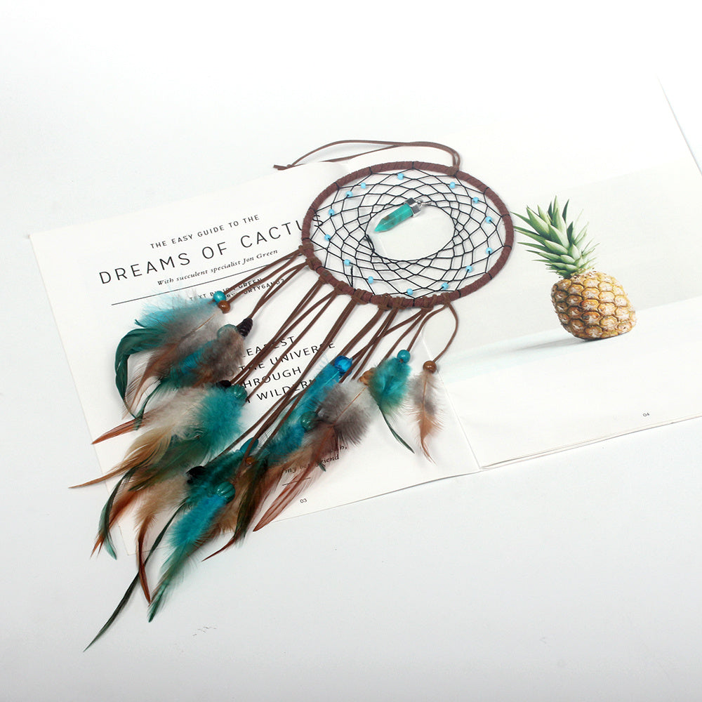 Handcrafted Bohemian LED Dream Catcher – Feather Night Light & Peaceful Wall Decor for Home or Office