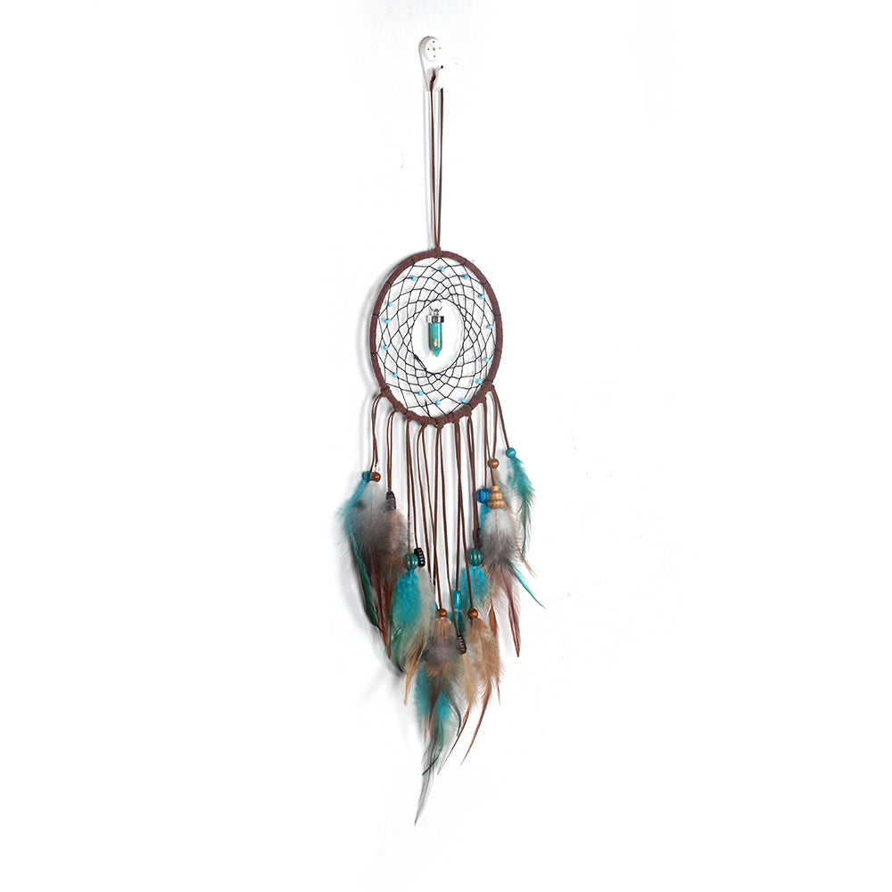 Handcrafted Bohemian LED Dream Catcher – Feather Night Light & Peaceful Wall Decor for Home or Office