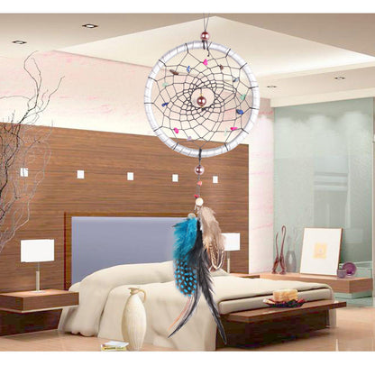 Handcrafted Bohemian LED Dream Catcher – Feather Night Light & Peaceful Wall Decor for Home or Office