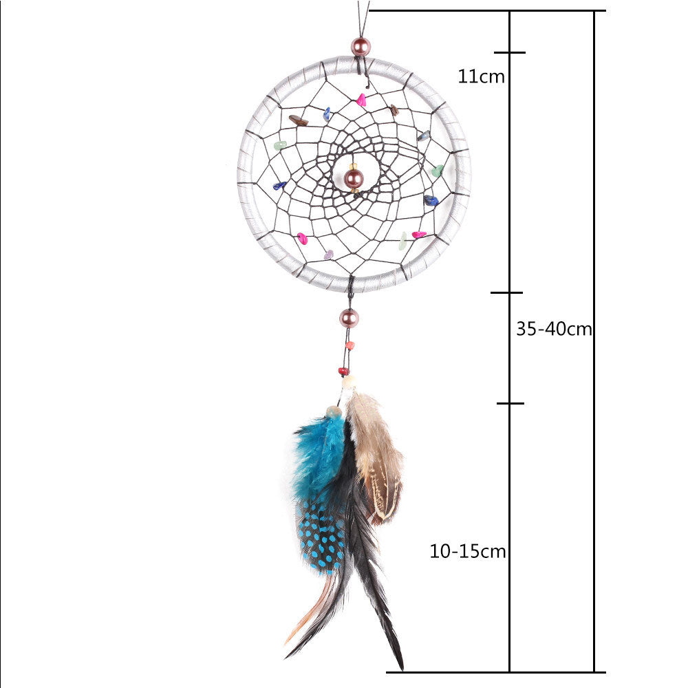 Handcrafted Bohemian LED Dream Catcher – Feather Night Light & Peaceful Wall Decor for Home or Office