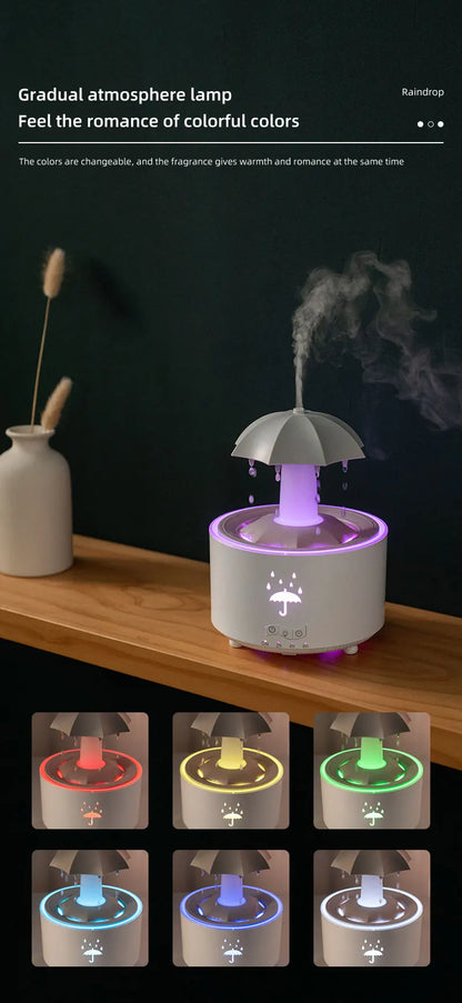 Aierwill V88 Cloud Rain Humidifier & Aroma Diffuser