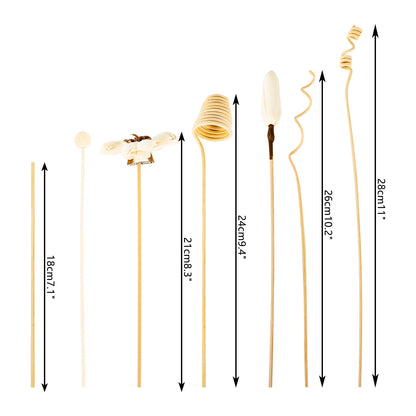 🌿 7pcs Natural Rattan Aromatherapy Diffuser Sticks – 22cm Replacement Reeds for Essential Oil Diffusers 🌿