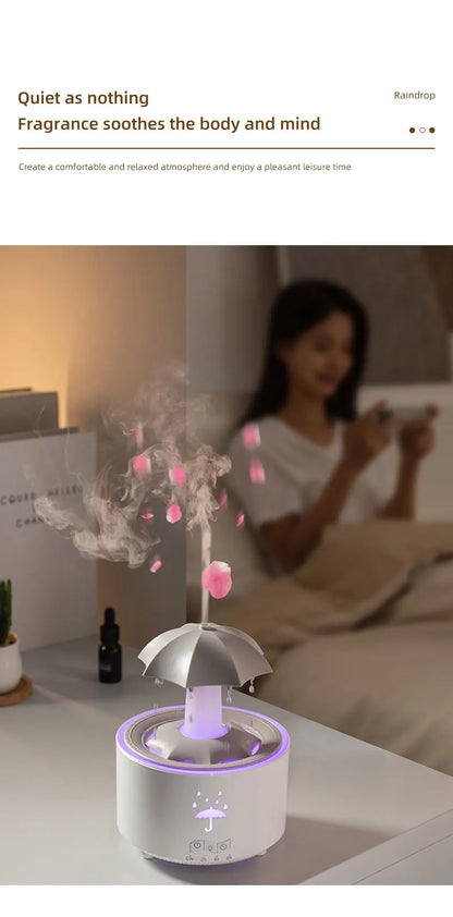 Aierwill V88 Cloud Rain Humidifier & Aroma Diffuser