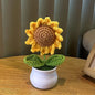 🌹 Mini Artificial Potted Rose Plant – Realistic Flower Bonsai in Decorative Vase for Home & Event Décor 🌹