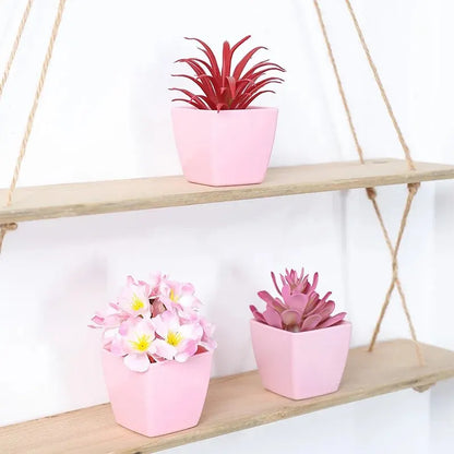 Artificial Flower Potted Plant, Used Year-Round For Home, Bedroom, Study, Office Desktop Shelf Decoration