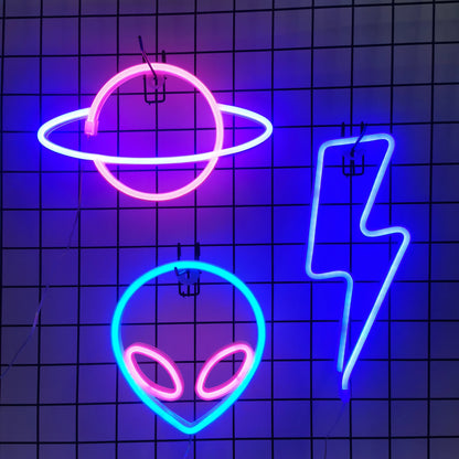 ✨ Dreamy Neon Figure Night Light – LED Wall Decor Lamp for Bedroom, Living Room, or Party ✨
