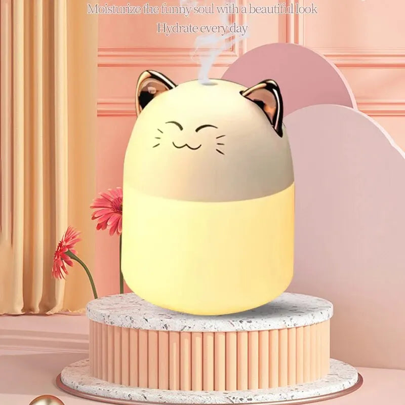 Cute Pet Mini USB Humidifier – Heavy Mist Spray for Office, Bedroom, or Home Use