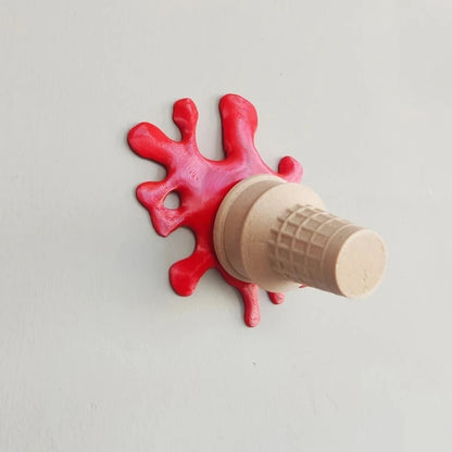 Dripping Ice Cream Wall Art – Whimsical Decor for Home or Office