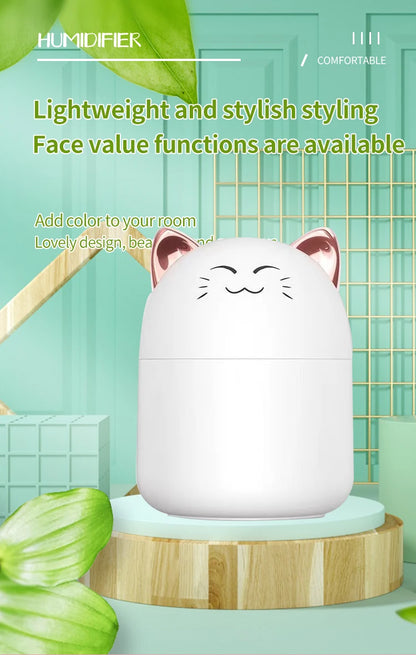 Cute Pet Mini USB Humidifier – Heavy Mist Spray for Office, Bedroom, or Home Use