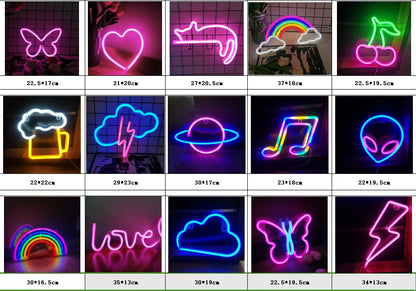 ✨ Dreamy Neon Figure Night Light – LED Wall Decor Lamp for Bedroom, Living Room, or Party ✨