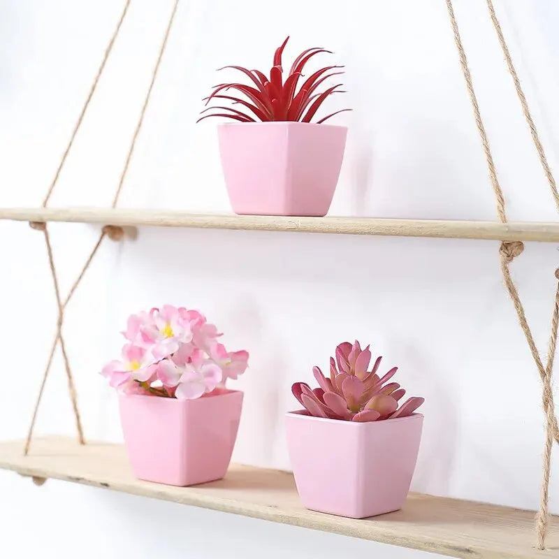 Artificial Flower Potted Plant, Used Year-Round For Home, Bedroom, Study, Office Desktop Shelf Decoration