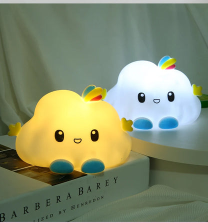 🌟 Cute Cartoon LED Night Light – Battery-Powered Holiday Decor Lamp for Kids’ Bedrooms & Festive Celebrations 🌟