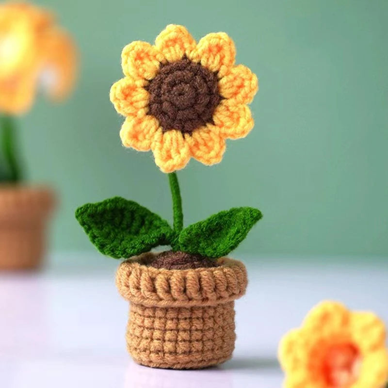 🌹 Mini Artificial Potted Rose Plant – Realistic Flower Bonsai in Decorative Vase for Home & Event Décor 🌹