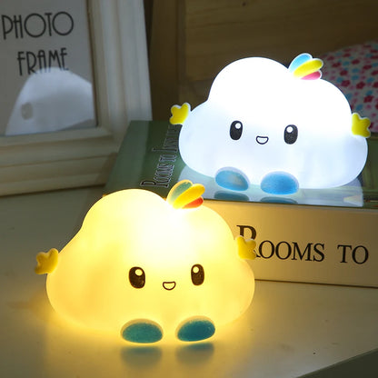🌟 Cute Cartoon LED Night Light – Battery-Powered Holiday Decor Lamp for Kids’ Bedrooms & Festive Celebrations 🌟