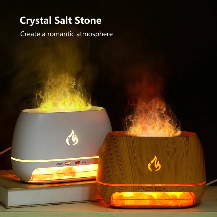 Aroma Diffuser Mini Ultrasonic USB Air Humidifier 3D Flame Diffuser Essential Oils Diffuser Aromatherapy Air Freshener Bedroom