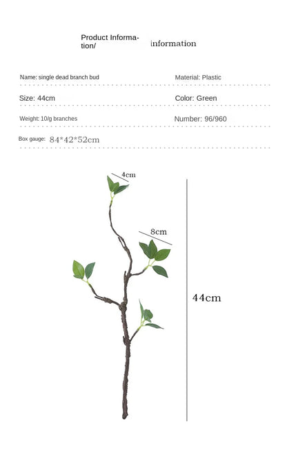 🪵 Artificial Withered Tree Branches with Silk Flowers – Rustic Indoor Decor for Weddings, Parties & Home Styling 🪵