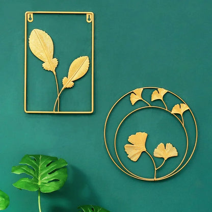 Wrought Iron Wall Hanging – Modern Home Decor for Living Room, Bedroom, and Background Walls