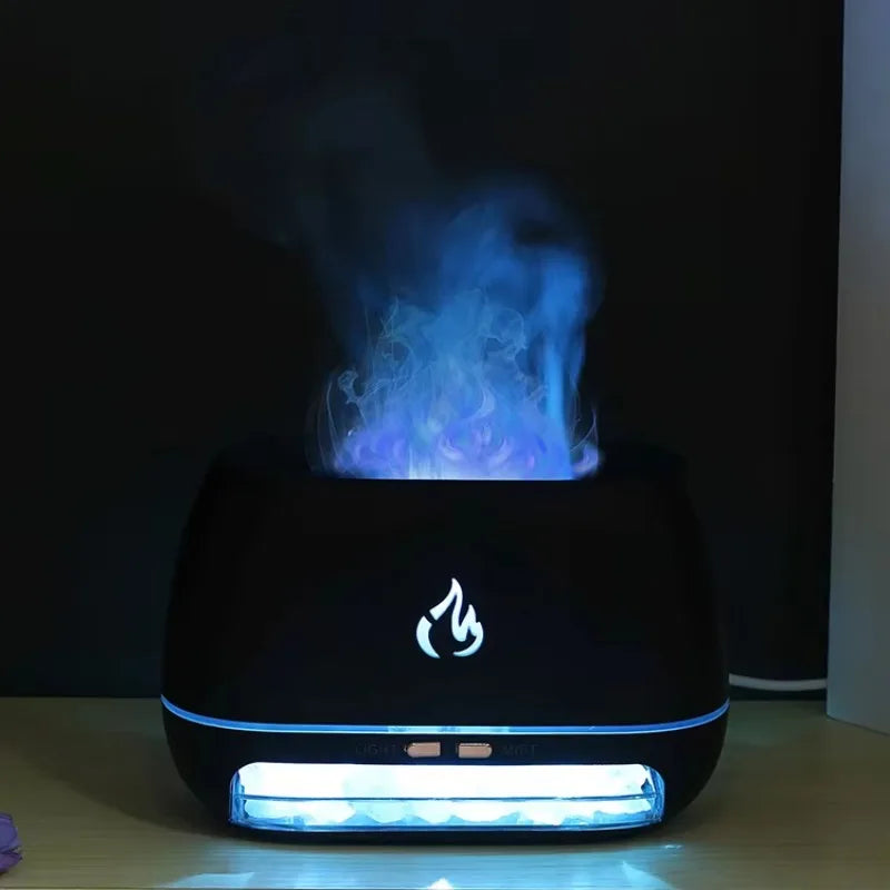 Aroma Diffuser Mini Ultrasonic USB Air Humidifier 3D Flame Diffuser Essential Oils Diffuser Aromatherapy Air Freshener Bedroom