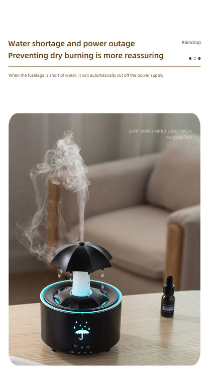 Aierwill V88 Cloud Rain Humidifier & Aroma Diffuser