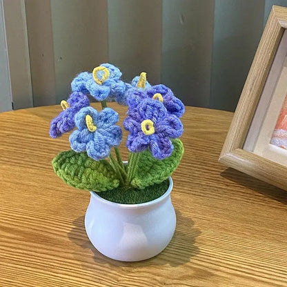 🌹 Mini Artificial Potted Rose Plant – Realistic Flower Bonsai in Decorative Vase for Home & Event Décor 🌹