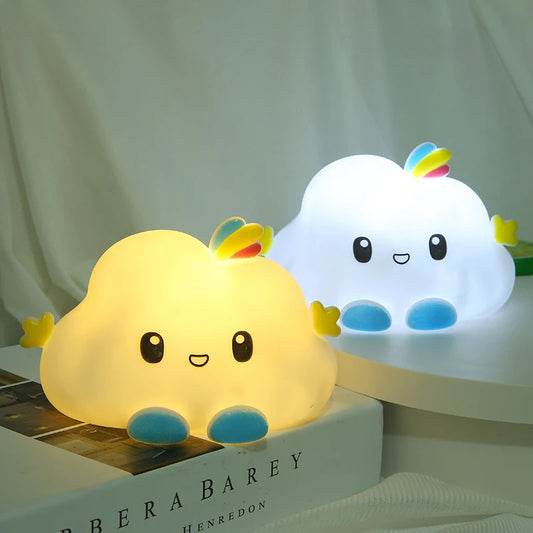 🌟 Cute Cartoon LED Night Light – Battery-Powered Holiday Decor Lamp for Kids’ Bedrooms & Festive Celebrations 🌟