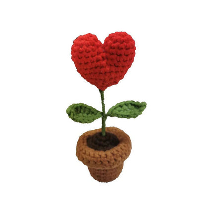 🌹 Mini Artificial Potted Rose Plant – Realistic Flower Bonsai in Decorative Vase for Home & Event Décor 🌹