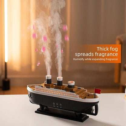 Retro Boat Air Humidifier & Ultrasonic Aromatherapy Diffuser