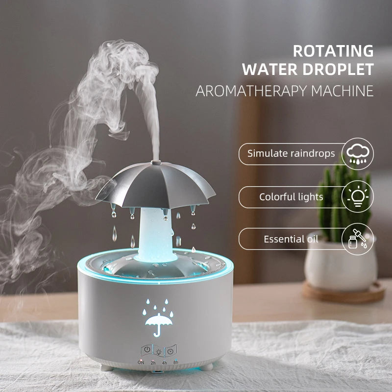 Aierwill V88 Cloud Rain Humidifier & Aroma Diffuser