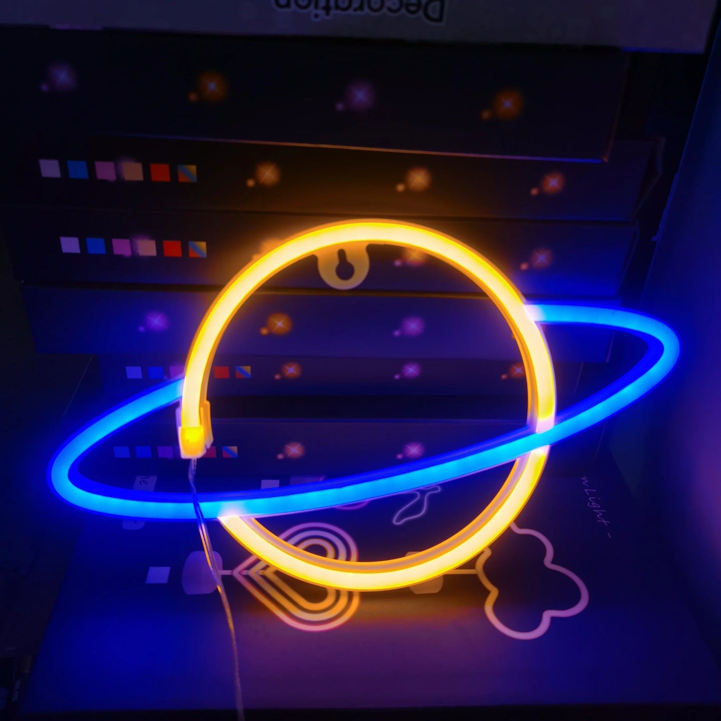 ✨ Dreamy Neon Figure Night Light – LED Wall Decor Lamp for Bedroom, Living Room, or Party ✨