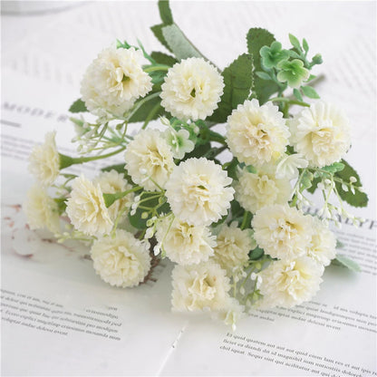 Best Artificial Orange Hydrangea Flower – Silk Wedding Bouquet & Outdoor Decoration for Bridal Shower, DIY Crafts, and Home Decor