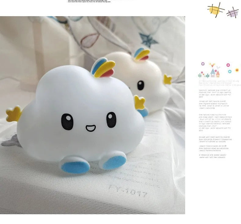 🌟 Cute Cartoon LED Night Light – Battery-Powered Holiday Decor Lamp for Kids’ Bedrooms & Festive Celebrations 🌟