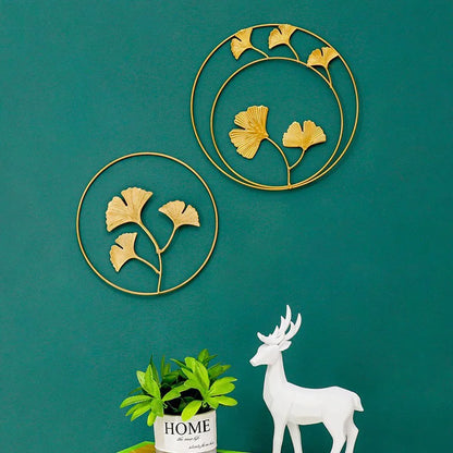 Wrought Iron Wall Hanging – Modern Home Decor for Living Room, Bedroom, and Background Walls