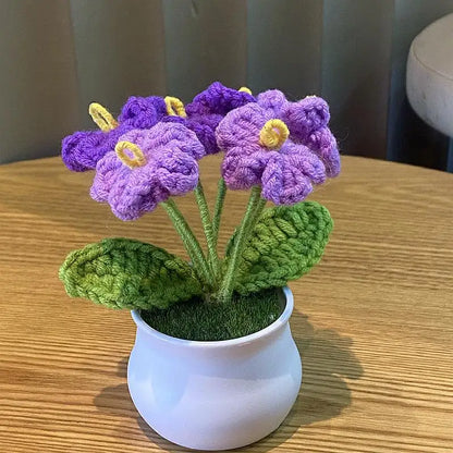 🌹 Mini Artificial Potted Rose Plant – Realistic Flower Bonsai in Decorative Vase for Home & Event Décor 🌹