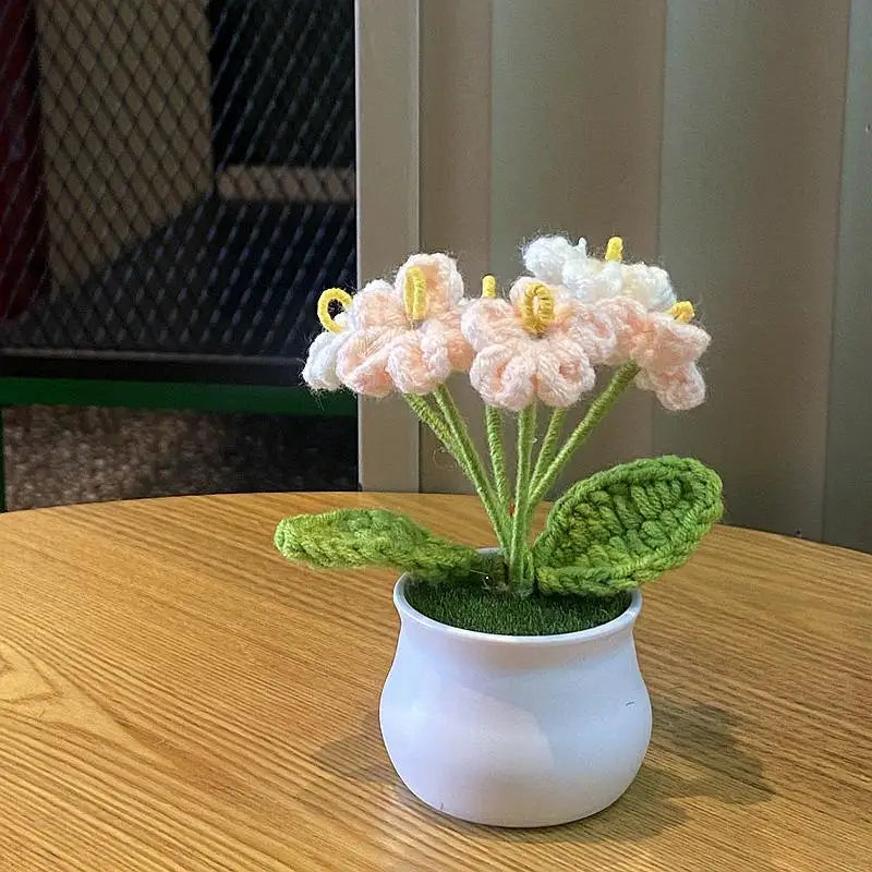 🌹 Mini Artificial Potted Rose Plant – Realistic Flower Bonsai in Decorative Vase for Home & Event Décor 🌹