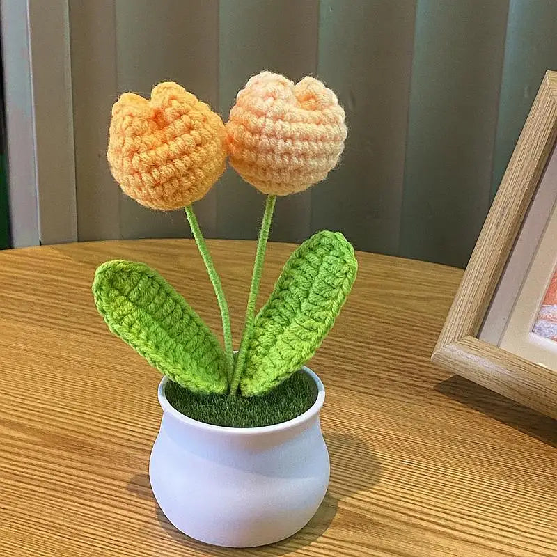 🌹 Mini Artificial Potted Rose Plant – Realistic Flower Bonsai in Decorative Vase for Home & Event Décor 🌹