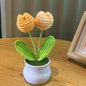 🌹 Mini Artificial Potted Rose Plant – Realistic Flower Bonsai in Decorative Vase for Home & Event Décor 🌹