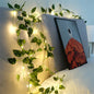 🎄 Battery-Powered Green Vine LED String Lights – Christmas & Garden Fairy Lights for Festive Holiday Decor 🎄