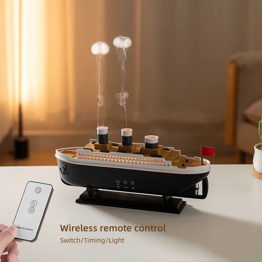 Retro Boat Air Humidifier & Ultrasonic Aromatherapy Diffuser