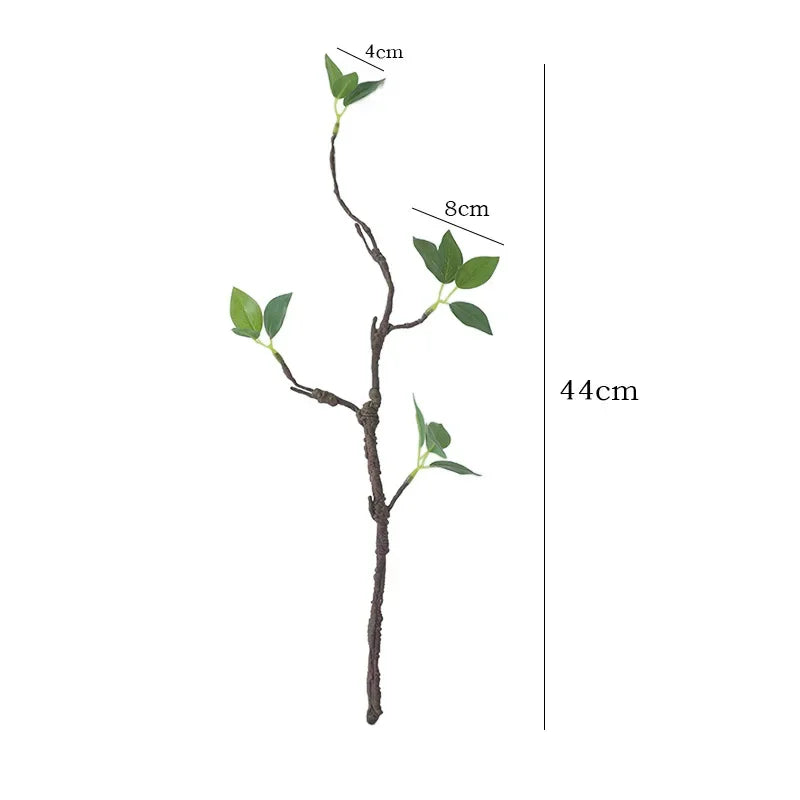 🪵 Artificial Withered Tree Branches with Silk Flowers – Rustic Indoor Decor for Weddings, Parties & Home Styling 🪵