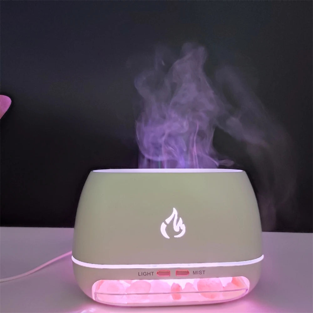 Aroma Diffuser Mini Ultrasonic USB Air Humidifier 3D Flame Diffuser Essential Oils Diffuser Aromatherapy Air Freshener Bedroom