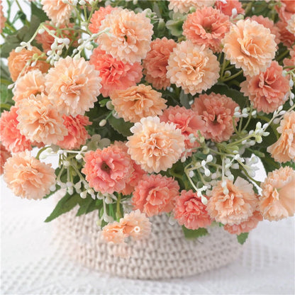 Best Artificial Orange Hydrangea Flower – Silk Wedding Bouquet & Outdoor Decoration for Bridal Shower, DIY Crafts, and Home Decor